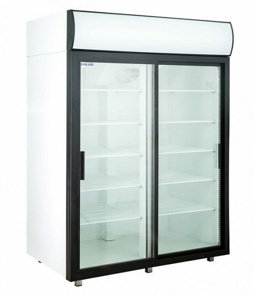 Холодильный шкаф POLAIR Standard со стеклянными дверьми DM110Sd-S версия 2.0