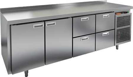 С выдвижными ящиками стол HICOLD BN 1122/BT
