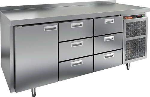 С выдвижными ящиками стол HICOLD BN 133/BT