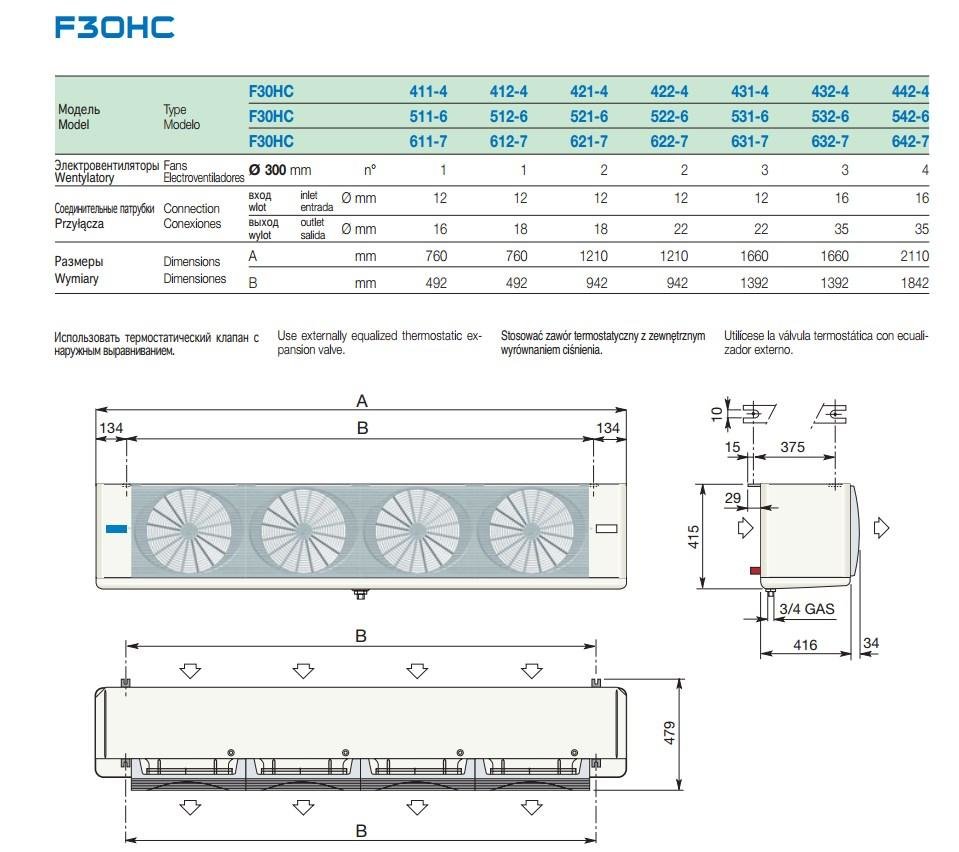 Воздухоохладитель F30HC521E6 LU-VE