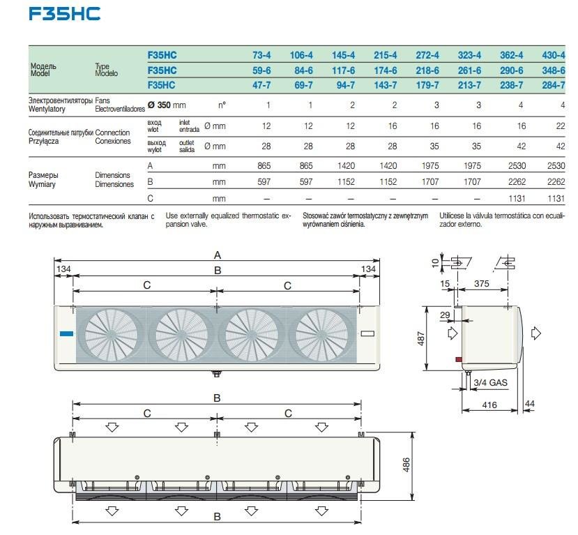 Воздухоохладитель F35HC117E6 LU-VE