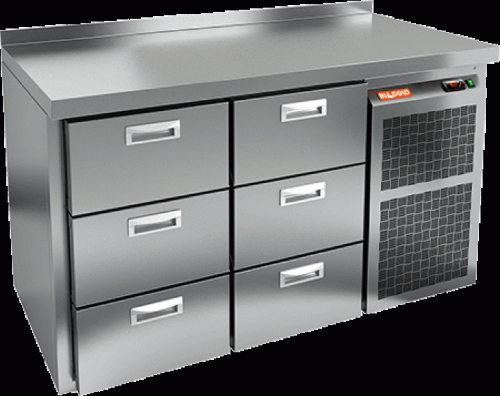 С выдвижными ящиками стол HICOLD GN 33 BR2 BT