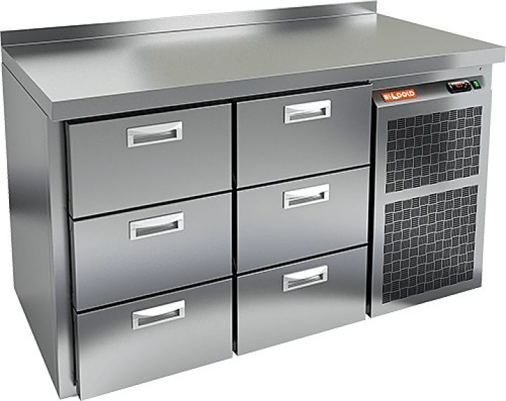 С выдвижными ящиками стол HICOLD GN 33 BR2 TN